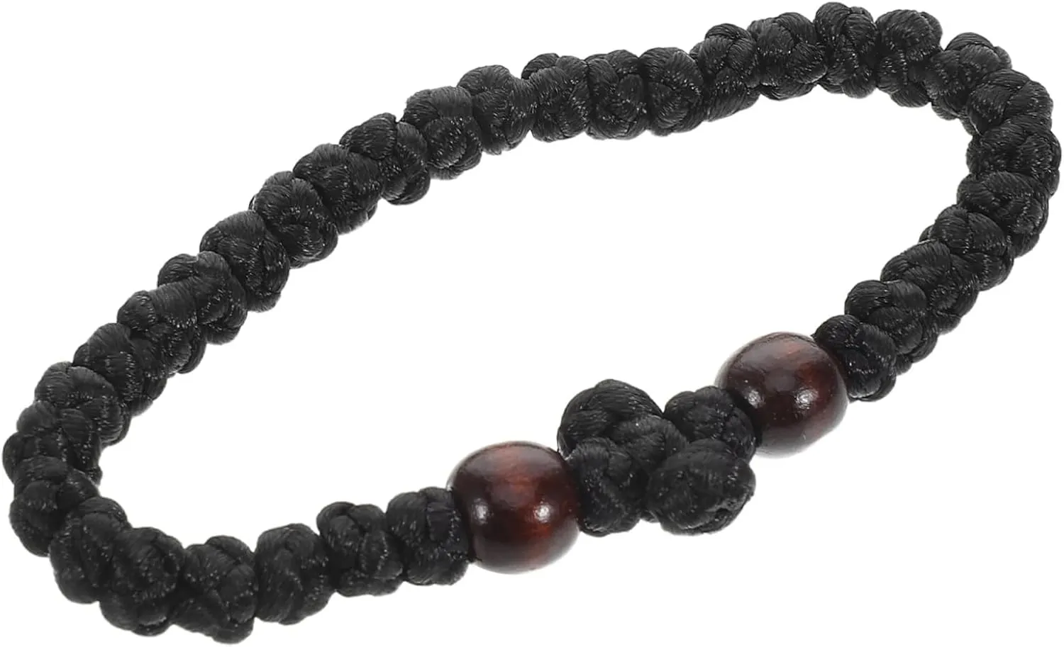 Wood Bead Bracelet for Women Handmade Prayer Accessories Beaded Woven String Jewelry Stylish Prayer Rope for Various Occasions and Gifting